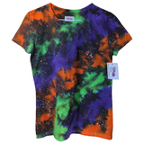 Women's Cut Fright Galaxy Tie Dye T-Shirt Small
