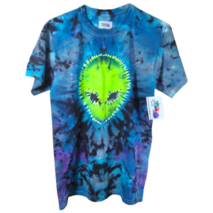 Close Encounter Double Sided Tie Dyed T-shirt Size Small