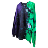 Punk Grunge Tie Dye Long Sleeve Shirt X-Large