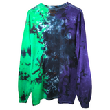 Punk Grunge Tie Dye Long Sleeve Shirt X-Large