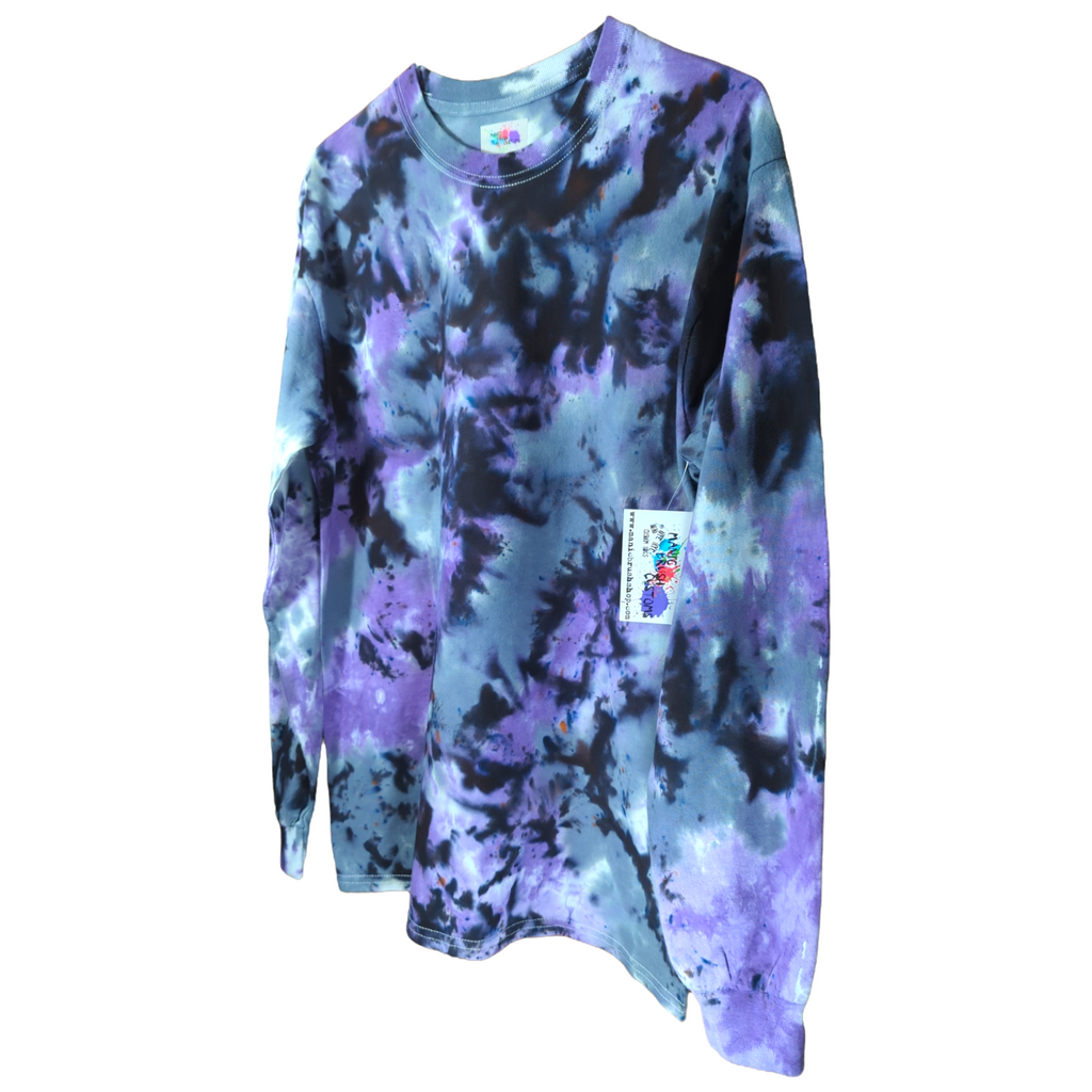 Grunge Tie Dye Long Sleeve Shirt Medium