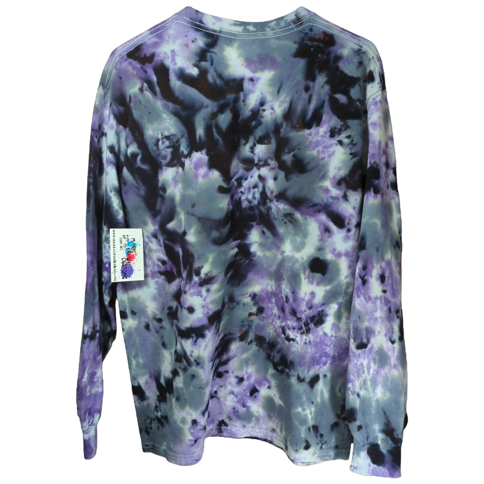 Grunge Tie Dye Long Sleeve Shirt Medium