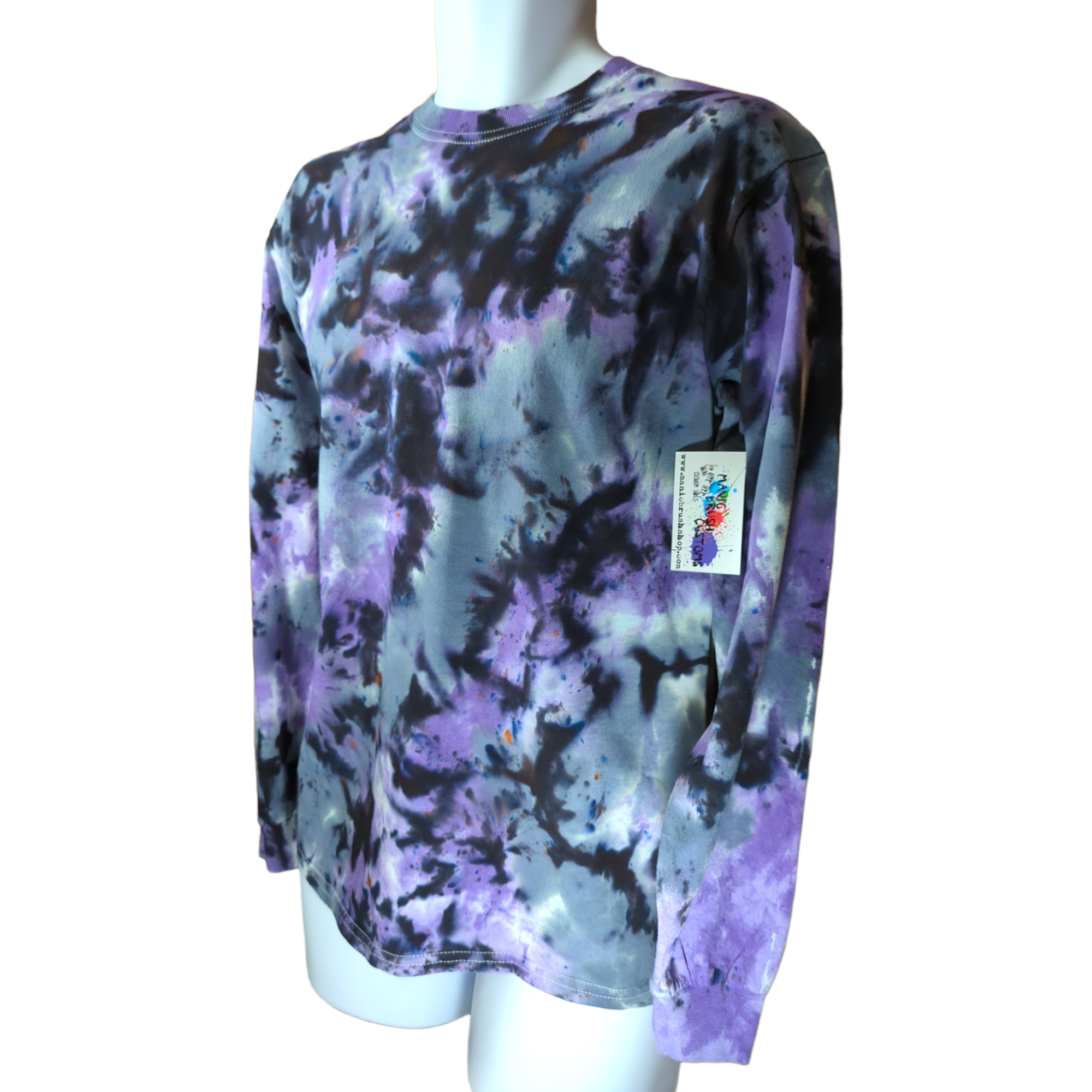 Grunge Tie Dye Long Sleeve Shirt Medium