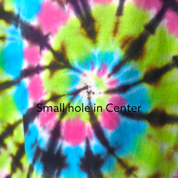 Spiral Galaxy Tie Dye T-Shirt Medium (Small Hole Discounted)