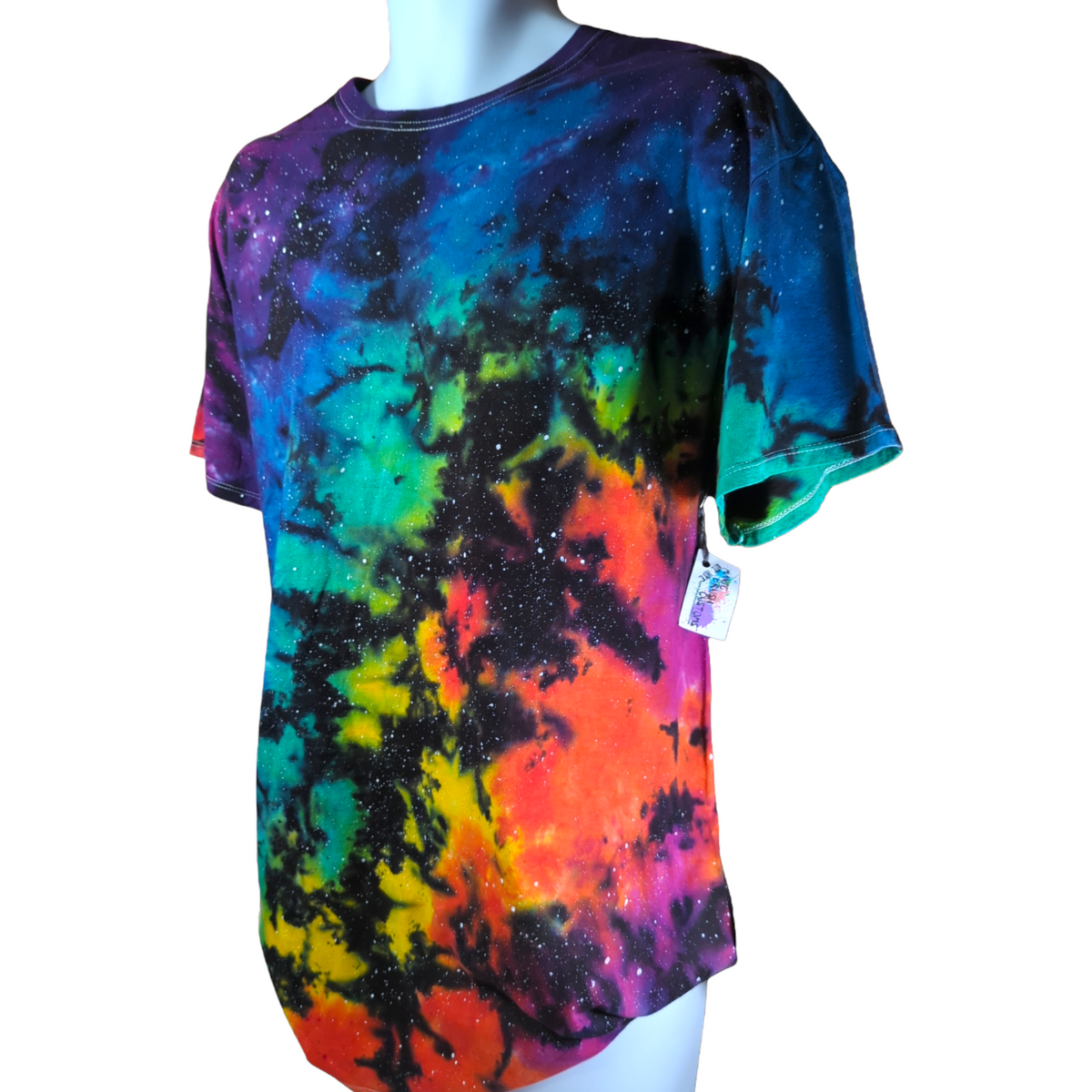 Deep Space Rainbow Galaxy Tie Dye T-shirt – Manic Brush Customs