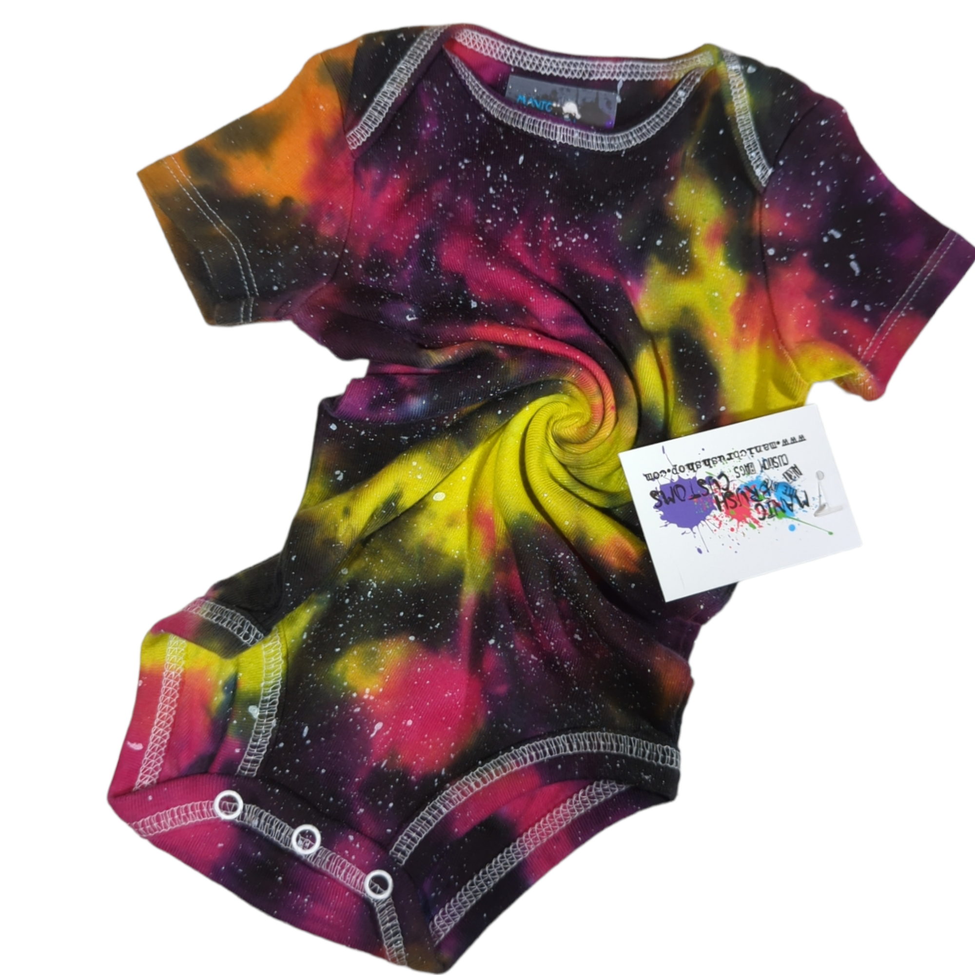 Mango Galaxy Tie Dye Onesie