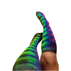 Tie Dye Knee High Socks