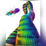 Tie Dye Thigh High Socks Rainbow
